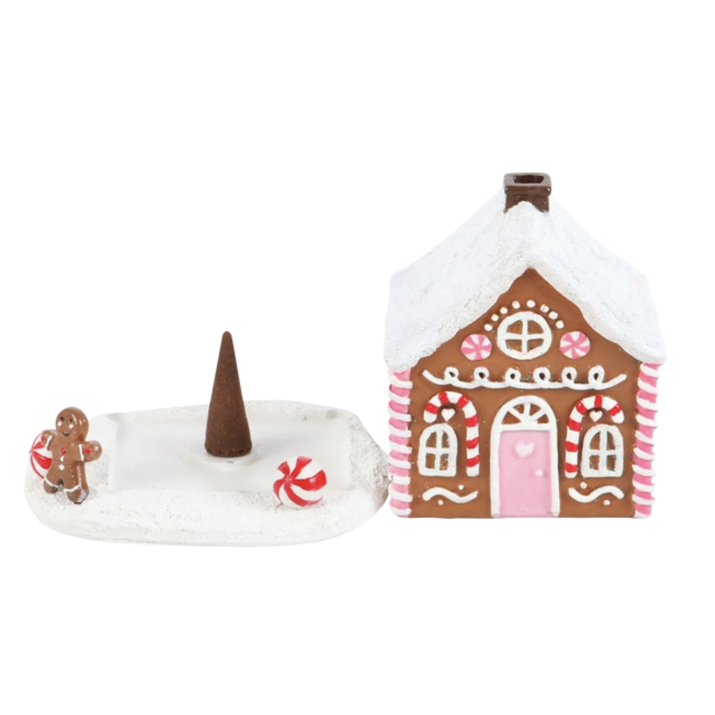 Mini maison pain d'épice (brûleur d'encens)