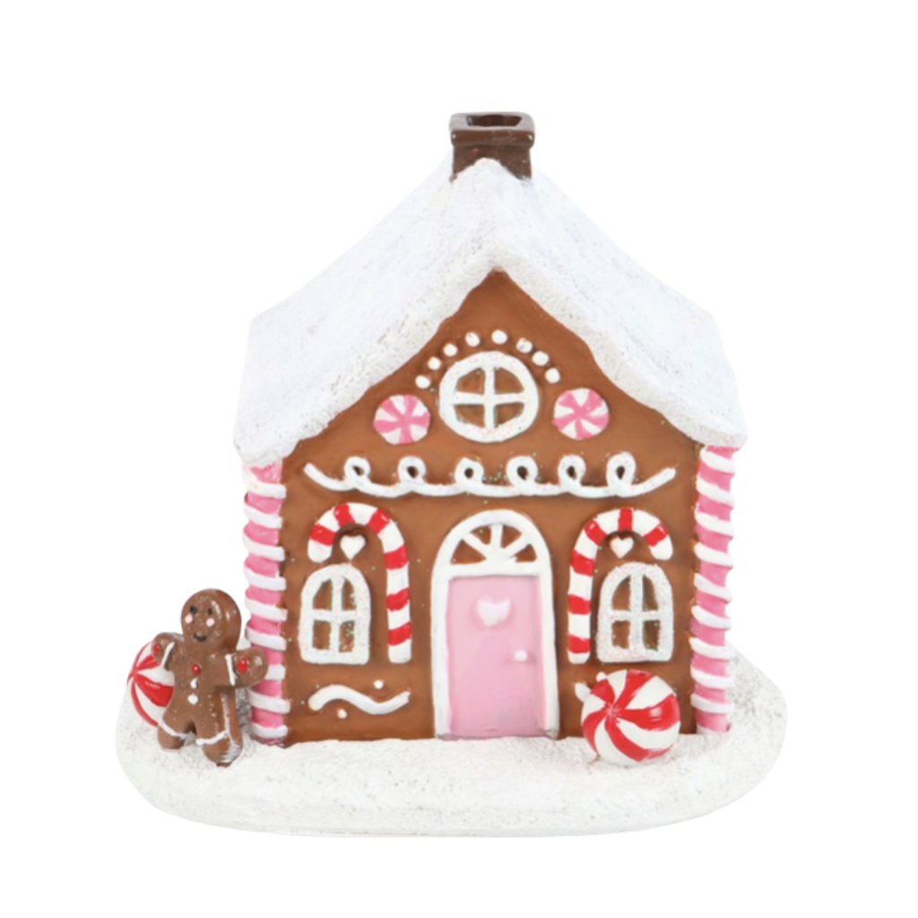 Mini maison pain d'épice (brûleur d'encens)