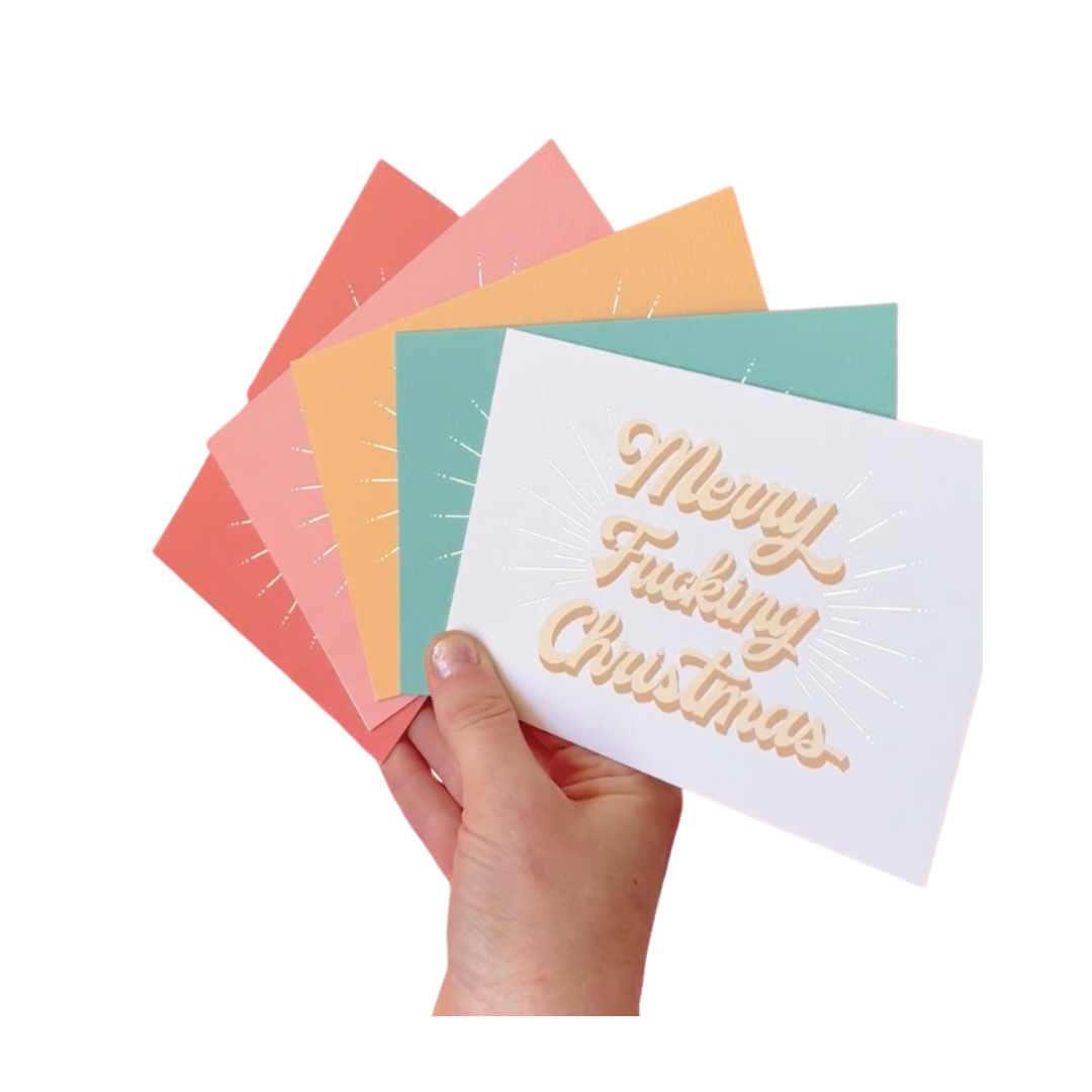 Paquet de 5 cartes de Noël