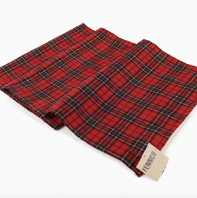 Petit chemin de table à carreaux tartan