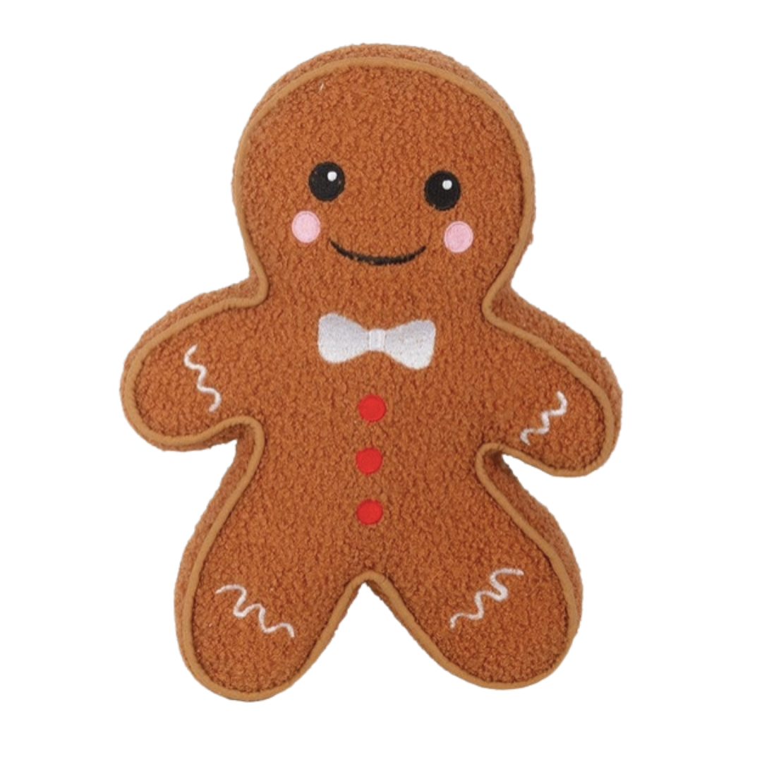 Coussin en bouclette pain d'épices