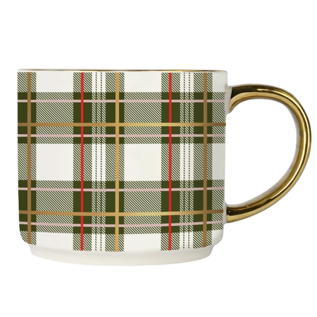 Mug tartan vintage
