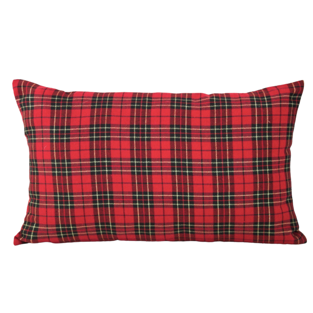Housse de coussin tartan